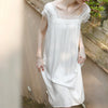 White Lace Detailed Shift Sleepdress