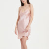 Lace Trimmed Satin Sleepdress