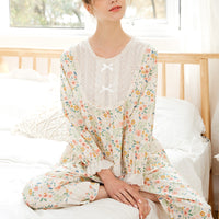 Flowers Printed Pajama Set