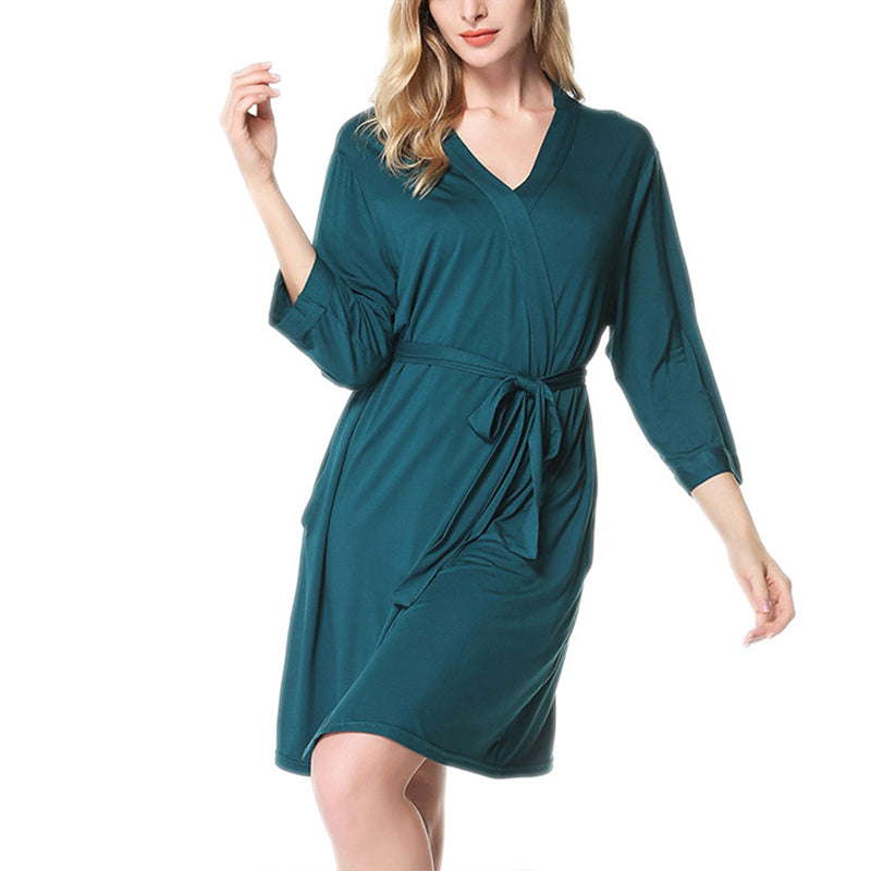 Dark Green Modal Robe