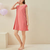 Round Neck Capped Sleeved Sleepdress