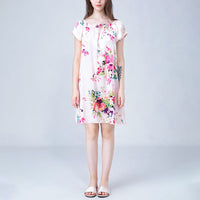 Floral Print Silk Nightdress