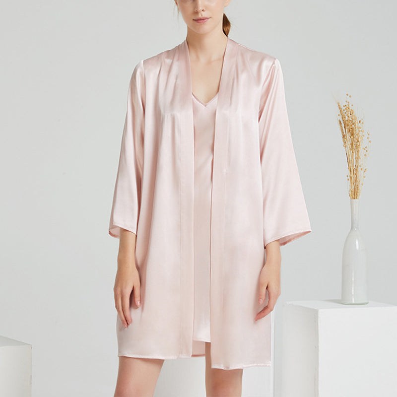 19 Momme Classic Mid Silk Robe