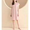 Color Block Short Sleeved  Split Sleepdress