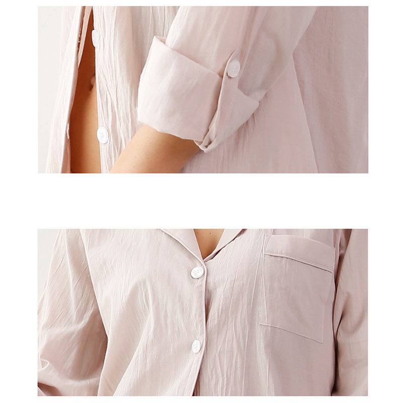 100% Cotton Chest Pocket Sleepshirt