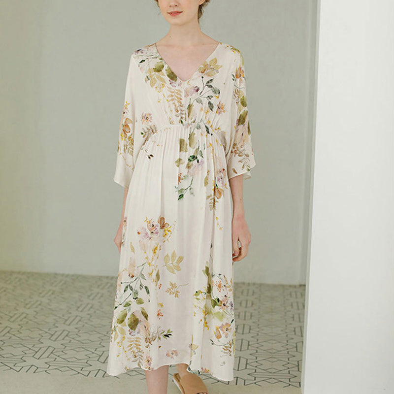 Long Floral Printed Nightgown