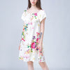 Floral Print Silk Nightdress