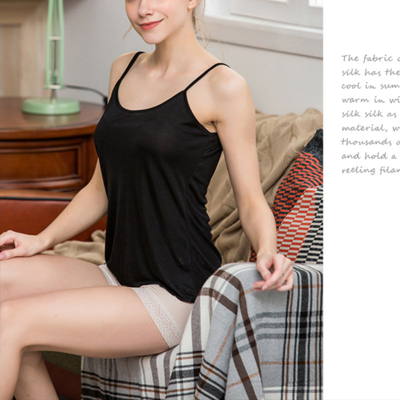 Round Neck Silk Camisole