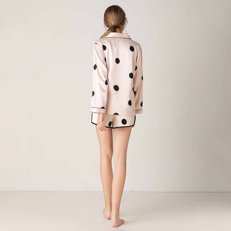 Light Pink Polka Dots Pajama Set