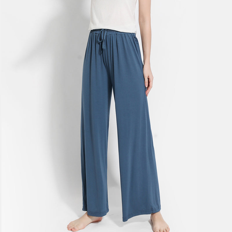 High-waisted Modal Loose-fit Wide-leg Pants