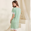 Round Neck Lace Trimmed Sleepdress