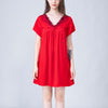 Lace-up V-Neck Silk Nightdress