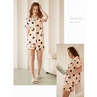 Dog Print Lovely Home Wear 2PCS Casual Nightwear