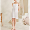 White Cotton Suspender Nightdress