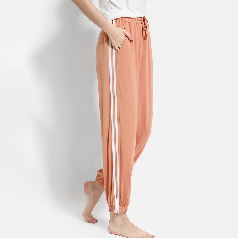 Modal Joggers with Striped Design