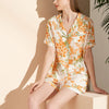 Orange Blossom Print Short Pajama Set