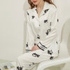 Women's Cat Print Long Sleeve Pajamas