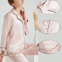 Classic Trimmed Silk Pajama Set