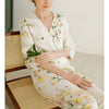 Floral Print V Neck Pajama Set