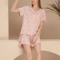 Cute Print Short Pajama Set