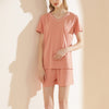 Women's V-neck Couple Short Pajama Set