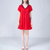 Lace-up V-Neck Silk Nightdress