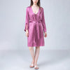 Floral Hollow Out Lace Nightdress and Robe Set