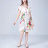 Floral Print Silk Nightdress