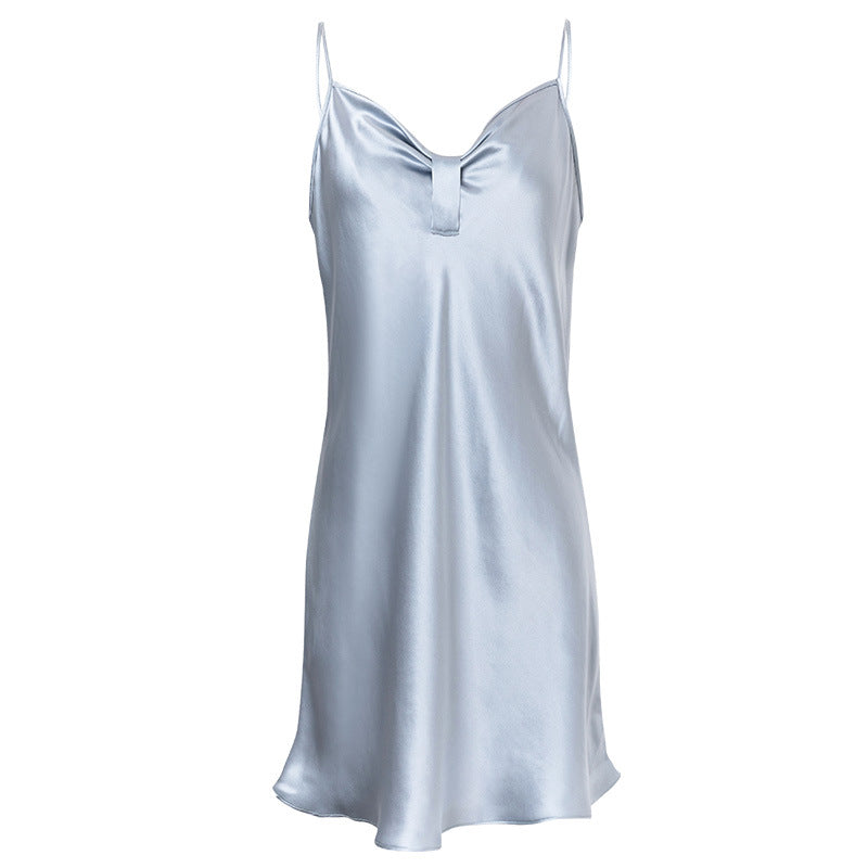 19 Momme Mulberry Silk Simple And Sexy Sling Nightdress