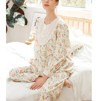 Flowers Printed Pajama Set