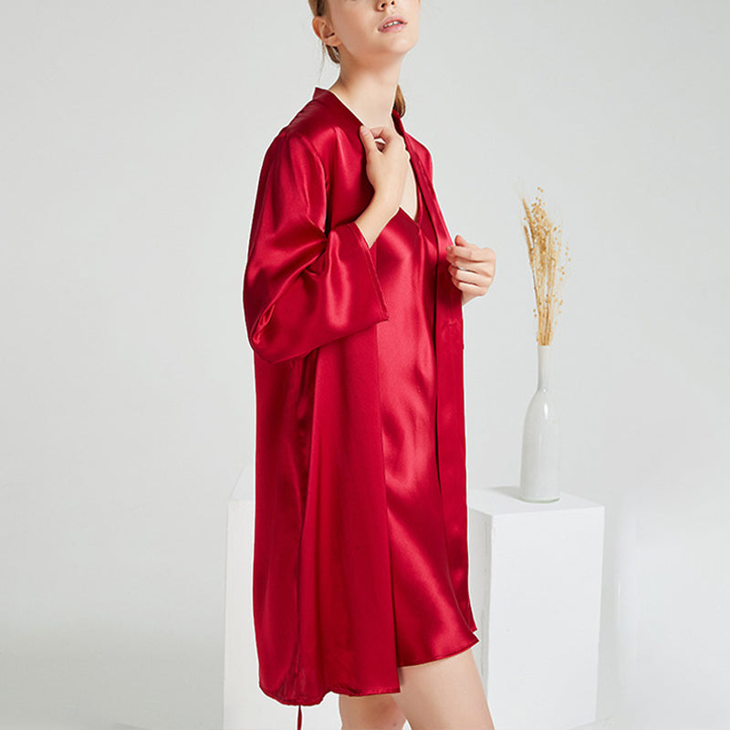 19 Momme Classic Mid Silk Robe