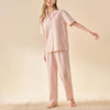 Pink Check Print Pajama Set