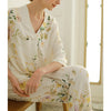 Floral Print V Neck Pajama Set