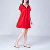 Lace-up V-Neck Silk Nightdress