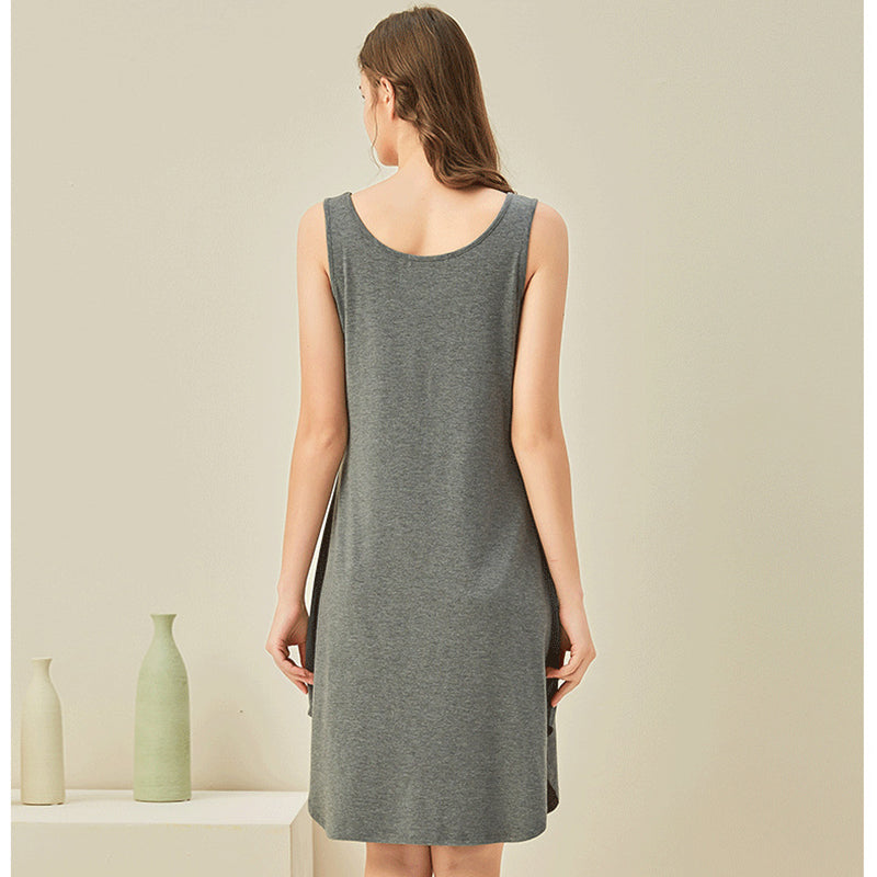 Round Neck Sleeveless Sleepdress