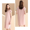 Color Block Short Sleeved  Split Sleepdress