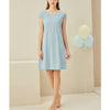 Round Neck Capped Sleeved Sleepdress