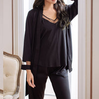 Mesh V-neck Pajama Set