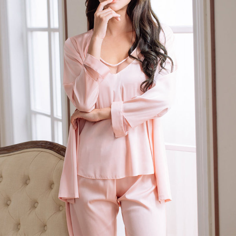 Mesh V-neck Pajama Set