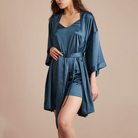 3- Piece Satin Pajama Set