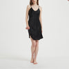 Women's Thin Mulberry Silk Solid Color Short Nightdress