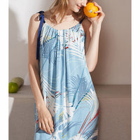 Blue Tie Shoulder Sleepdress