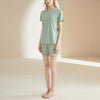 Women's V-neck Couple Short Pajama Set