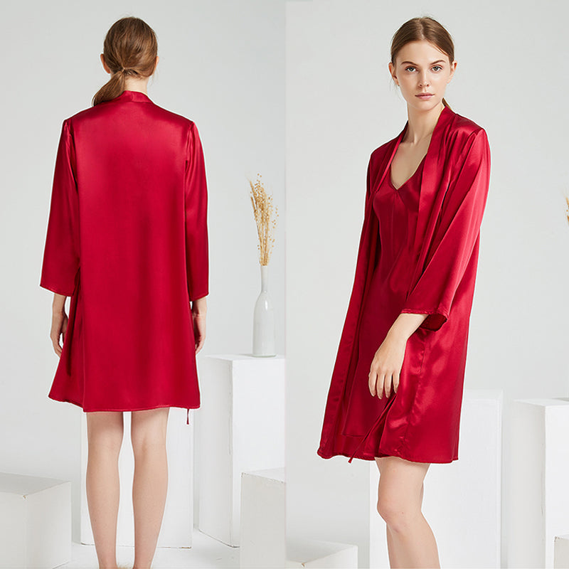 19 Momme Classic Mid Silk Robe