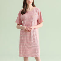 Round Neck Striped Sleepdress