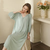 Extra Long Thin Solid Color One Piece Nightgown