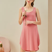 Round Neck Sleeveless Sleepdress