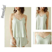 Light Green Polka Dots Camisole Set