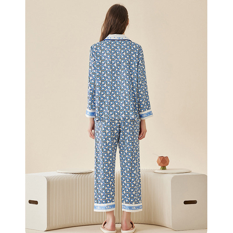 Geometric Print Pajama Set