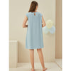 Round Neck Capped Sleeved Sleepdress